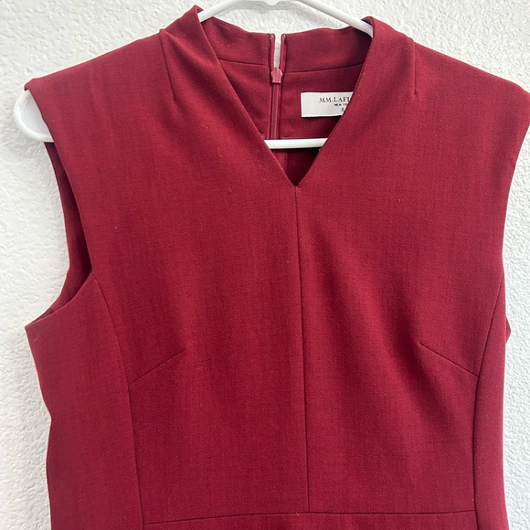 MM Lafleur Rich Burgundy Mini Dress size 6 - Picture 3 of 9